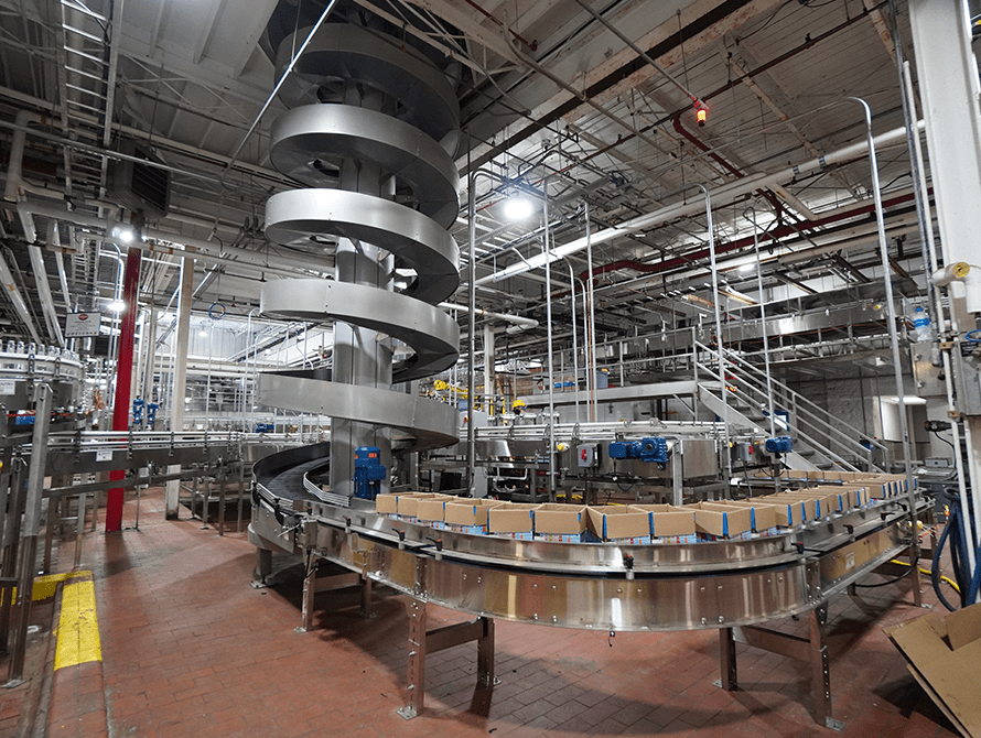Brewery bottling line